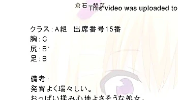 The teacher makes her cum inside her, puts her between her big tits and fucks her, and cums in her mouth.