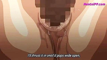 She is being creampied by the doctor while having a hallucination of her anus being penetrated and being creampied.