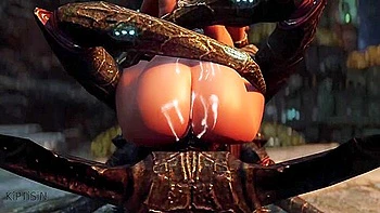 Elf Whore Warrior Was Fucked By Chaurus 2