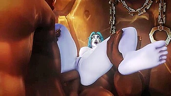 Ziahna Takes 2 Orcs In Her Ass