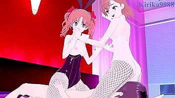 A Certain Scientific Railgun And Kuroko Shirai Threesome