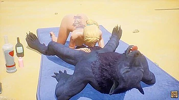 Wild Life - Cute Blonde With Werewolf