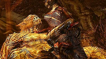 Khajiiti teen 18+ Cant Control Herself Around The Trolls Massive Throbbing Fuckpole