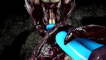 Samus Monster Threesome 2