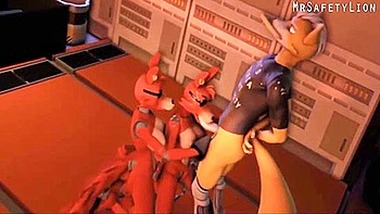 Foxy Animatronics Have Sex With The Nightguards