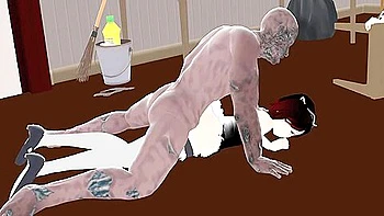 Era Short: Maid Yang And Ruby Surprise Zombie Bum Sex Noice