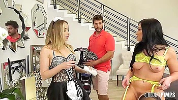 Anna Claire Clouds And Petite Blonde In High Heels Stockings Movie