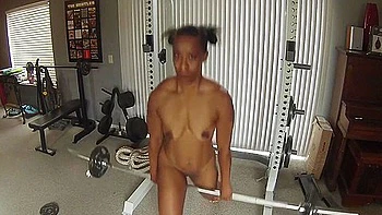 Ebony Fitness Babe Begs For White Cock - Jerk Off Instruction
