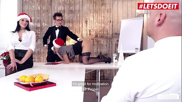 BUMS BUERO - #Jolee Love #Mia Blow - Christmas Crazy Office Fun Fuck With The Sexiest Busty Babes - Part 1