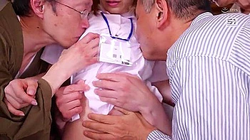 A Caring Married Woman Caregiver Uses Her Pussy To Help Lewd Elderly Men Who Swarm Around Her Titties Ejaculate In A Huge Orgy - Saki Okuda