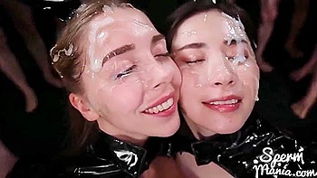 Sticky Bukkake Girls - Mary Popiense And Haruka Suzuno - Lucie Theodorova