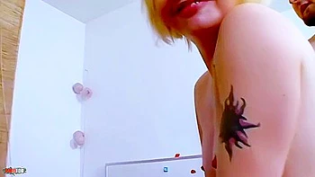 Anal Screw In The Office With The Little Golden-haired Maeva Blue