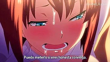 He thrusts it deep into her throat and ejaculates into her mouth, and he cums inside her ass and vagina.