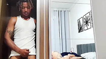 My Stepsons Friend Hiding In The Closet - Stepmother Taught The Innocent Boy To Fuck