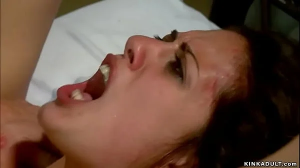 Lesbian dunked and anal fucked