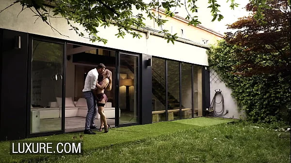 Mina Sauvage in sexy lingerie enjoys intimate sex