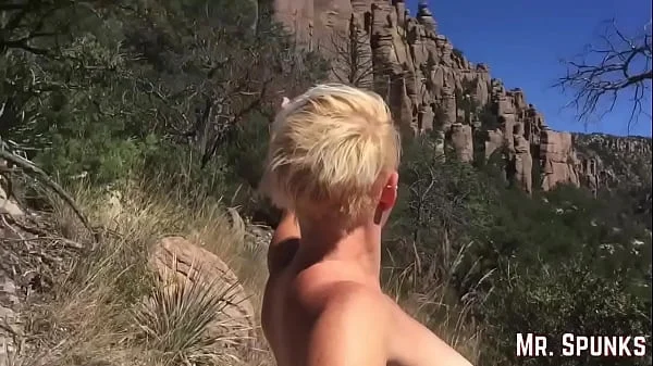 SHE DRINKS CUM INSTEAD OF WATER While Hiking in the Forest