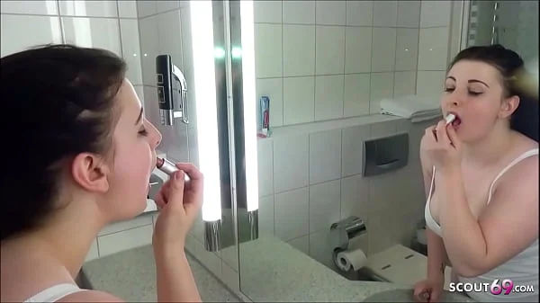 BBW STIEF SCHWESTER vom Bruder zum Quicky im Bad verführt Deutsch - German Teen