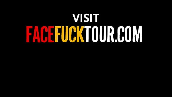 Sexy latin couple deep throat blowjob and throatpie