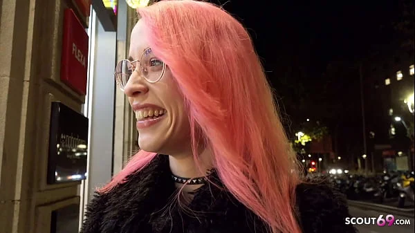 GERMAN SCOUT - CRAZY PINK HAIR LATINA GIRL LILIAN GET EYE ROLLING ORGASM AT PICKUP SEX