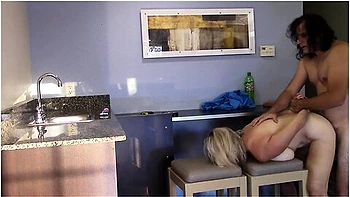 Milf Fucked In Kitchen Big Tits Cumshot
