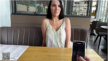 Eva Cumming Hard In Public Restaurant Thru With Lovense Ferri Remote Controlled Vibrator