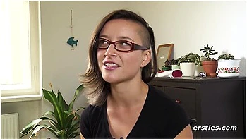 Cute Brunette Babe Fingers Her Shaved Pussy