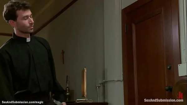 Priest punishing hot butts