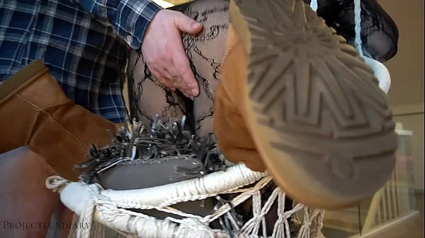 daddy marks his girl's favorite ugg boots with a big load of cum, projectfundiary