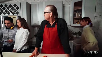 Deepthroats While On The Behind The Of A Show With Scarlett Page