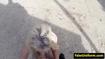 Bigtitted Brit Fucked On Backseat Of Cop Car