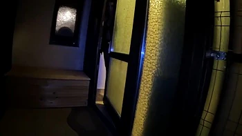 Risky Night Blowjob In Stockings & Fur Coat - Almost Caught By Neighbors 296