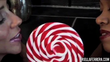 Ariella Ferrera in My Xmas Treat, Yasmine Deleon Clip#1