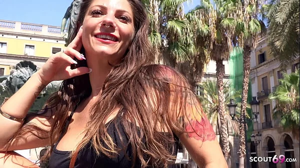 GERMAN SCOUT - CURVY BIG TITS LATINA MILF LILY CROTCHLESS THONG SEX AT PICKUP CASTING