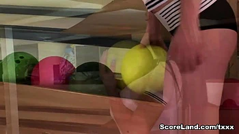 Busty bowling with Merilyn - Merilyn Sakova - Scoreland2