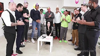 Anna 25th Birthday #1, ATM, DAP, Extreme Deepthroat, Rough Sex