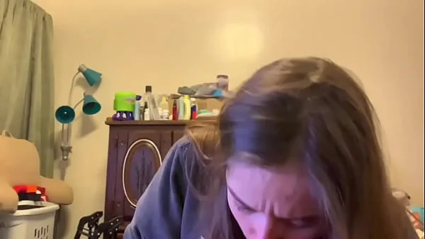 Cute lesbian bestfriend  comes into my room to suck me off