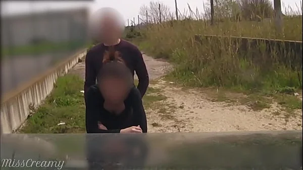 Teacher asks her student to fuck outdoors on car hood - Risky Public Sex - MissCreamy