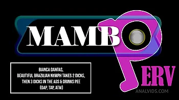 Bianca Dantas, Beautiful Brazilian Nymph Takes 2 Dicks, Then