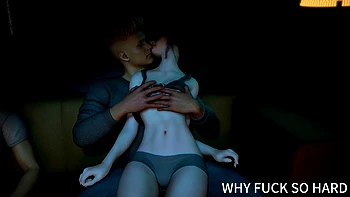 3D Big Ass Asian Babe Wife Cheating with Big Cock at Home