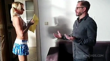 Nasty April Paisley Gets Anally Punised For Bad Results To Exams