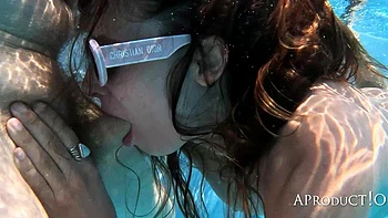 Underwater Deppthroat, Ass Licking, Fucking, Cum Eating