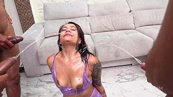 2 and 3 monster cocks at the same time. Alexa Lewis. full anal