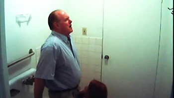 Cum guzzling cock sucking office slut gets on her knees