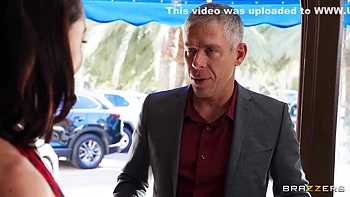 Lets A Sextoy Salesman Insert A Plug Into Her Asshole With Mick Blue And Alexis Tae