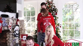 Riley Mae In Heathenous Family Holiday Card