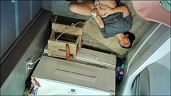 our mom caught in bathroom