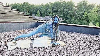 Avatar Monika Foxxx Has Fun With Big Dildos In Nature