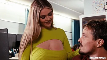 Robbys Gf Leaves And Angie Lets Him Fuck Her Natural Fat Tits