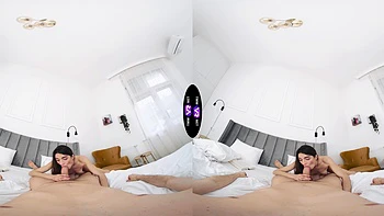 Skinny teen riding cock in reverse cowgirl in vr